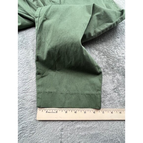 J.Crew Stretch City Fit Womens SZ 8 Olive Canteen Green Capris Pants W32 L21 - Picture 7 of 8